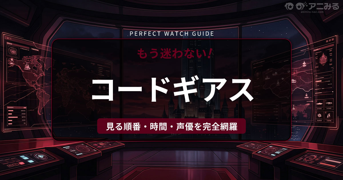 アニメ『コードギアス 反逆のルルーシュ』の世界観をイメージした、近未来的なチェス盤のアイキャッチ背景画像