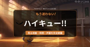 アニメ『ハイキュー!!』の世界観をイメージした、光が差し込む体育館のコートに置かれたバレーボールとカラスの羽のアイキャッチ背景画像