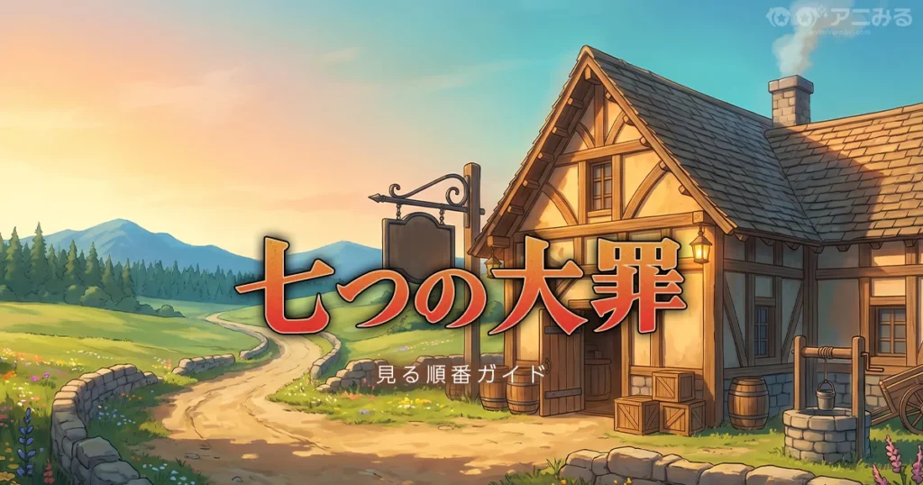 七つの大罪 アニメシリーズを見る順番の解説図
